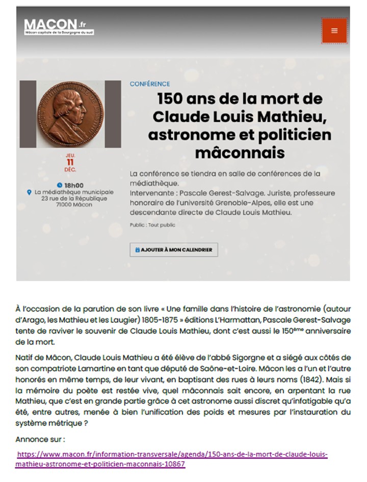 Conférence P. Salvage Macon 11.12.2025